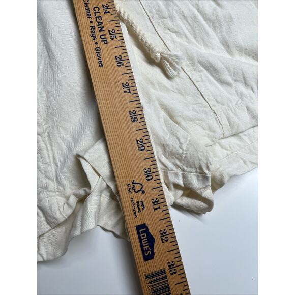 NWT Universal Thread Romper Jumpsuit XS Button Up Pockets Western Beach Cream - Picture 13 of 16